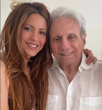 Nidia del Carmen Ripoll Torrado's husband and their daughter, Shakira.